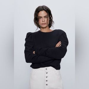 Zara sweater with box shoulders